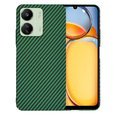  Techsuit - Carbonite FiberShell - Xiaomi Redmi 13C 4G / 13C 5G / Poco M6 / C65 - Zöld tok