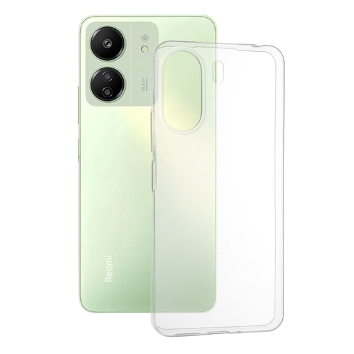  Techsuit - Átlátszó szilikon [Kameravédelem] - Xiaomi Redmi 13C 4G / Poco C65 - Átlátszó tok