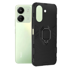  Techsuit - Szilikon Tok - Xiaomi Redmi 13C 4G / Poco C65 - Fekete tok