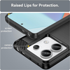  Techsuit - Szénszilikon - Xiaomi Redmi 13C 4G / 13C 5G / Poco M6 / C65 - Fekete tok - 3. kép