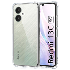  Techsuit - Ütésálló Átlátszó Szilikon [Kameravédelemmel] - Xiaomi Redmi 13C 5G / Poco M6 - Átlátszó tok