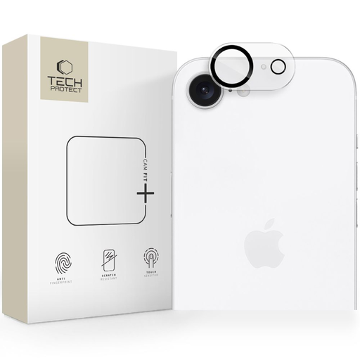 iPhone 16e Tech-Protect Cam Fit+ Kamera üvegfólia átlátszó iPhone 16e Tech-Protect Cam Fit+ Kamera üvegfólia átlátszó