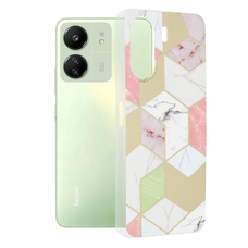  Techsuit - Márvány Széria - Xiaomi Redmi 13C 4G / Poco C65 - Lila Hex tok