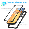  Techsuit - ColorVerse 360 Sorozat + Képernyővédő - Xiaomi Redmi 13C 4G / Poco C65 - Fekete tok - 0. kép
