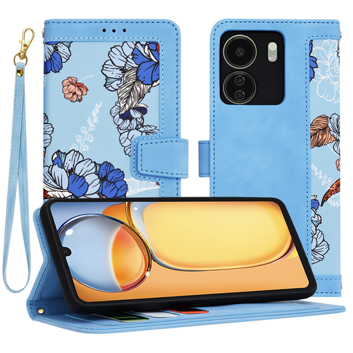 Techsuit - FlipCraft - Xiaomi Redmi 13C 4G / Poco C65 - Élénk Kék tok Techsuit - FlipCraft - Xiaomi Redmi 13C 4G / Poco C65 - Élénk Kék tok