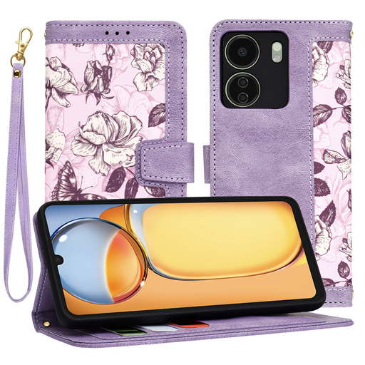 Techsuit - FlipCraft - Xiaomi Redmi 13C 4G / Poco C65 - Titokzatos Lila tok Techsuit - FlipCraft - Xiaomi Redmi 13C 4G / Poco C65 - Titokzatos Lila tok