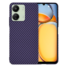  Techsuit - Karbonit Szálhéj - Xiaomi Redmi 13C 4G / 13C 5G / Poco M6 / C65 - Lila tok