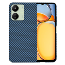  Techsuit - Carbonite FiberShell - Xiaomi Redmi 13C 4G / 13C 5G / Poco M6 / C65 - Ciánkék tok