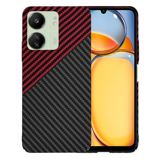 Techsuit - Carbonite FiberShell - Xiaomi Redmi 13C 4G / 13C 5G / Poco M6 / C65 - Vörös Vortex tok Techsuit - Carbonite FiberShell - Xiaomi Redmi 13C 4G / 13C 5G / Poco M6 / C65 - Vörös Vortex tok