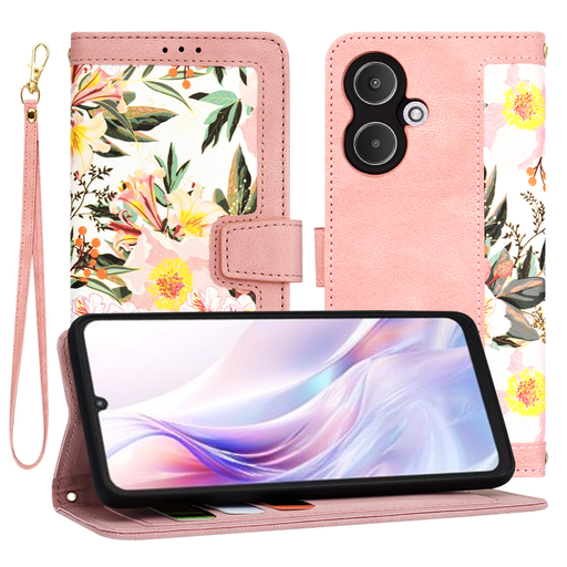 Techsuit - FlipCraft - Xiaomi Redmi 13C 5G / Poco M6 - Szívárnyalatos rózsaszín tok Techsuit - FlipCraft - Xiaomi Redmi 13C 5G / Poco M6 - Szívárnyalatos rózsaszín tok