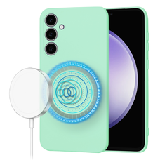  Techsuit - SoftFlex MagSafe - Samsung Galaxy S23 FE - Menta Zöld tok