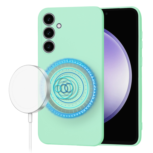 Techsuit - SoftFlex MagSafe - Samsung Galaxy S23 FE - Menta Zöld tok Techsuit - SoftFlex MagSafe - Samsung Galaxy S23 FE - Menta Zöld tok