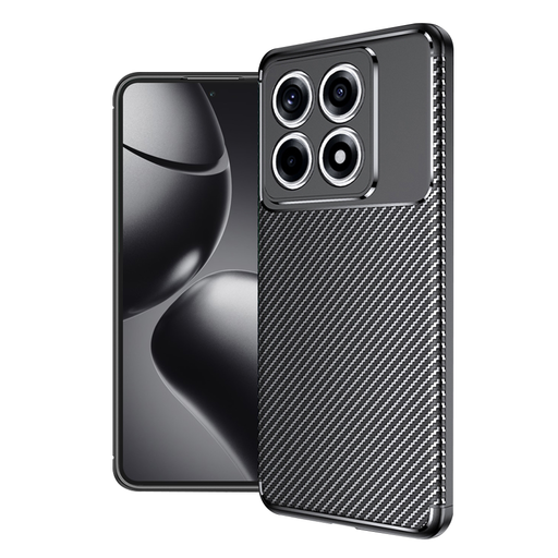 Techsuit - Szénszálas - Xiaomi 14T - Fekete tok Techsuit - Szénszálas - Xiaomi 14T - Fekete tok