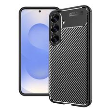  Techsuit - CarbonFiber - Samsung Galaxy S25 - Fekete tok