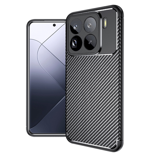 Techsuit - KarbonSzál - Xiaomi 15 Pro - Fekete tok Techsuit - KarbonSzál - Xiaomi 15 Pro - Fekete tok