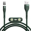 Baseus Zinc mágneses kábel USB + Csatlakozóvég szett AFC 5A 1m zöld (CA1T3-B06) - 0. kép