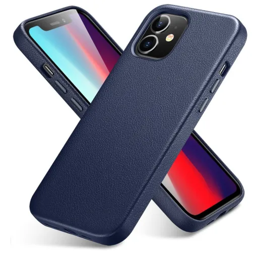 iPhone 12 Pro MAX ESR Metro bőr tok kék iPhone 12 Pro MAX ESR Metro bőr tok kék