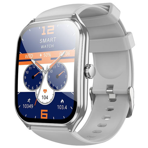 HOCO okosóra hívás funkcióval AMOLED Y28 ezüst,