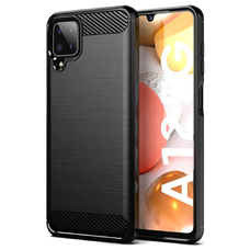  Techsuit - Szénszilikon - Samsung Galaxy A12 / A12 Nacho - Fekete tok
