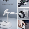  ESR - 3 az 1-ben HaloLock töltőállomás - iPhone MagSafe, AirPods Pro és Apple Watch számára, levehető óra töltővel - Fehér - 1. kép