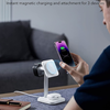  ESR - 3 az 1-ben HaloLock töltőállomás - iPhone MagSafe, AirPods Pro és Apple Watch számára, levehető óra töltővel - Fehér - 2. kép