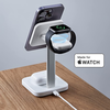  ESR - 3 az 1-ben HaloLock töltőállomás - iPhone MagSafe, AirPods Pro és Apple Watch számára, levehető óra töltővel - Fehér - 4. kép