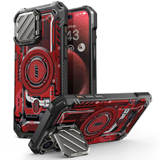  Supcase - Unicorn Beetle XT MagSafe - iPhone 15 Pro Max - Piros Áramkör tok