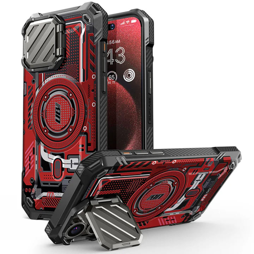 Supcase - Unicorn Beetle XT MagSafe - iPhone 15 Pro Max - Piros Áramkör tok Supcase - Unicorn Beetle XT MagSafe - iPhone 15 Pro Max - Piros Áramkör tok