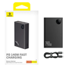  Baseus - Adaman Power Bank (P10021508113-00) - USB, 2x Type-C, 24000mAh, 140W, iPhone 13, 14, 15, MacBook és Dell számára - Fekete - 2. kép