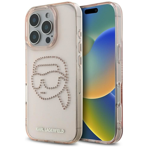 KARL LAGERFELD tok IPHONE 16 Pro Max KLHCP16XHKHDCELP (IML Rhinestones S K Head) rózsaszín tok KARL LAGERFELD tok IPHONE 16 Pro Max KLHCP16XHKHDCELP (IML Rhinestones S K Head) rózsaszín tok