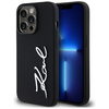 KARL LAGERFELD tok iPhone 14 Pro KLHCP14LSCMSMVK (Szilikon Sign Metal Logo) fekete tok thumbnail