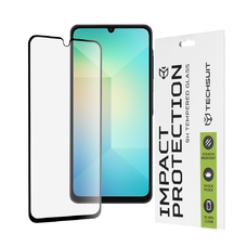  Techsuit - 111D Teljes Borítású / Teljes Ragasztású Üveg - Samsung Galaxy A06 - Fekete üvegfólia