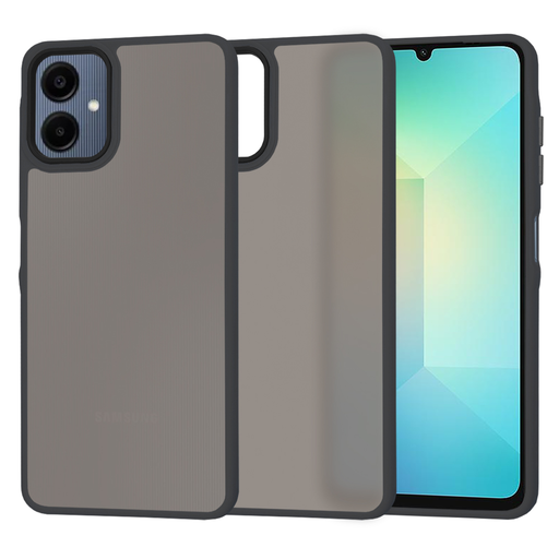 Techsuit - HaloFrost Sorozat - Samsung Galaxy A06 - Fekete tok Techsuit - HaloFrost Sorozat - Samsung Galaxy A06 - Fekete tok
