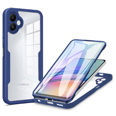  Techsuit - ColorVerse 360 sorozat + Képernyővédő - Samsung Galaxy A06 - Kék tok