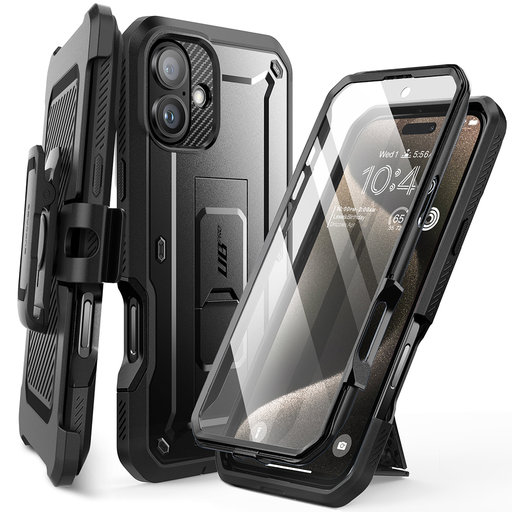  Supcase - Unicorn Beetle Pro - iPhone 16 Plus - Fekete tok