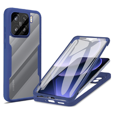  Techsuit - ColorVerse 360 Sorozat + Képernyővédő - Xiaomi 15 - Kék tok