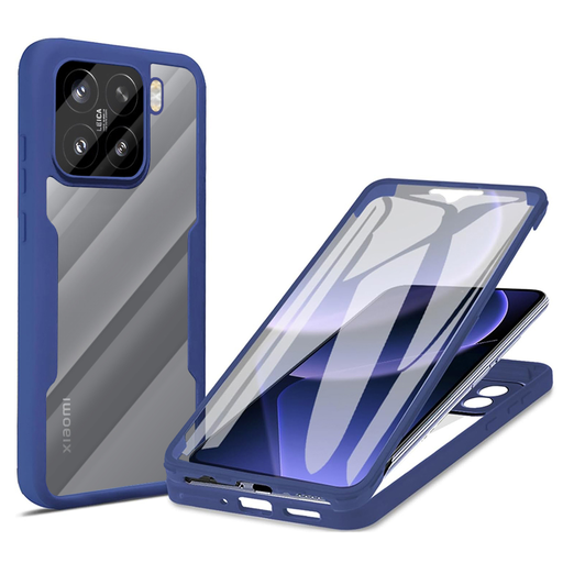 Techsuit - ColorVerse 360 Sorozat + Képernyővédő - Xiaomi 15 - Kék tok Techsuit - ColorVerse 360 Sorozat + Képernyővédő - Xiaomi 15 - Kék tok