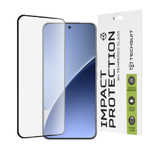  Techsuit - 111D Teljes Fedésű / Teljes Ragasztású Üveg / 3D Hajlított Képernyő - Xiaomi 15 Pro - Fekete üvegfólia