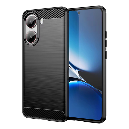 Techsuit - Szénszálas Szilikon - Xiaomi Poco X7 Pro - Fekete tok Techsuit - Szénszálas Szilikon - Xiaomi Poco X7 Pro - Fekete tok