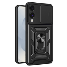  Techsuit - CamShield sorozat - Samsung Galaxy S25 Edge - Fekete tok