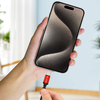 Blavec Cable Raptor fonott - USB Type C - 3A 1 méter Apple CarPlay/Android Auto (CRA-UC3BR10) fekete-piros - 1. kép