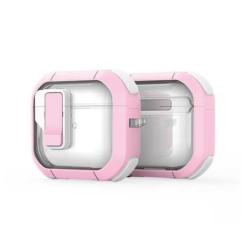 Dux Ducis - PECN sorozat tok - Apple AirPods 4 - Rózsaszín / Fehér Dux Ducis - PECN sorozat tok - Apple AirPods 4 - Rózsaszín / Fehér