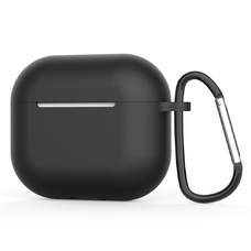  Techsuit - Szilikon tok - AirPods 4-hez, sima ultravékony anyag - fekete