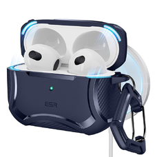  ESR - Cyber Armor Strapabíró Tok HaloLock - Apple AirPods Pro 1 / 2 - Kék tok