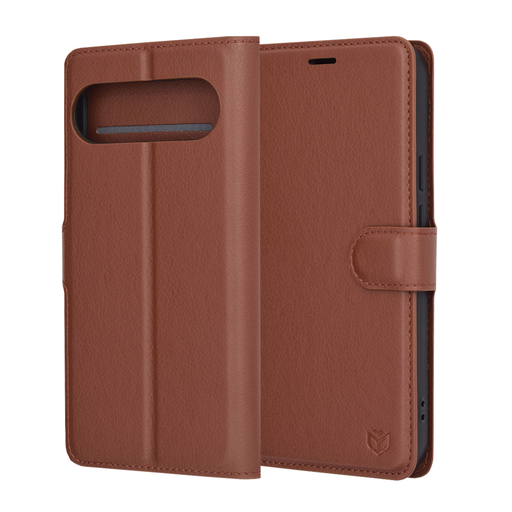 Techsuit - Bőr tok - Google Pixel 9 Pro XL - Barna Techsuit - Bőr tok - Google Pixel 9 Pro XL - Barna