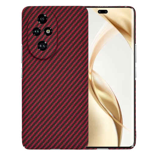 Techsuit - Szénszálas borítás - Honor 200 Pro - Piros tok Techsuit - Szénszálas borítás - Honor 200 Pro - Piros tok