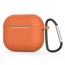  Techsuit - Szilikon tok - AirPods 4-hez, Sima ultravékony anyag - Narancssárga