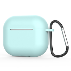  Techsuit - Szilikon tok - AirPods 4-hez, Sima ultravékony anyag - Ciánkék
