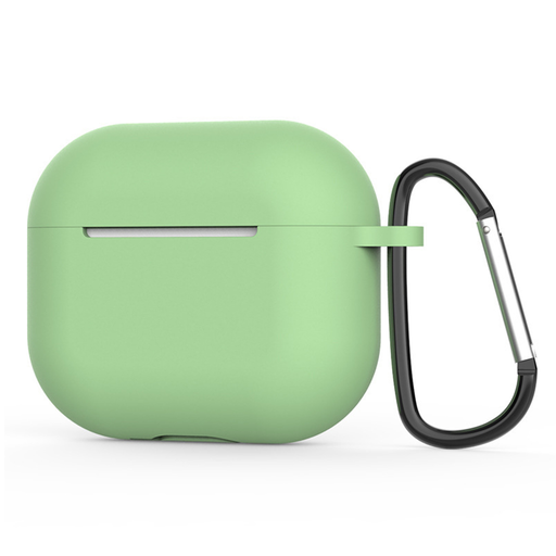  Techsuit - Szilikon Tok - AirPods 4-hez, Simán Ultra Vékony Anyag - Mentazöld tok