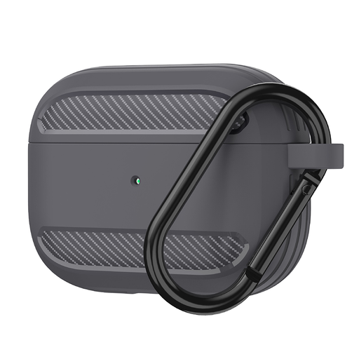 Techsuit - Karbonszilikon - AirPods Pro 1 / AirPods Pro 2 - Szürke tok Techsuit - Karbonszilikon - AirPods Pro 1 / AirPods Pro 2 - Szürke tok